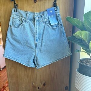 Levi's Blue Jean Shorts Vintage-Inspired Cutoff